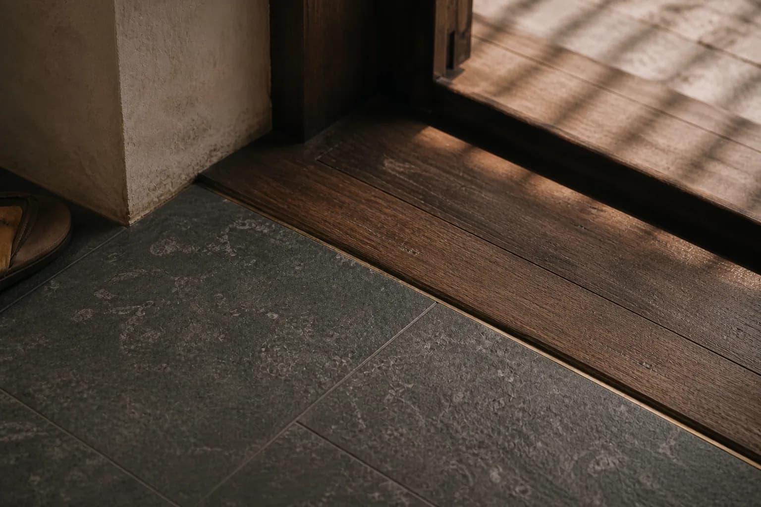 The Bheemili House, Bheemili, a material detail.