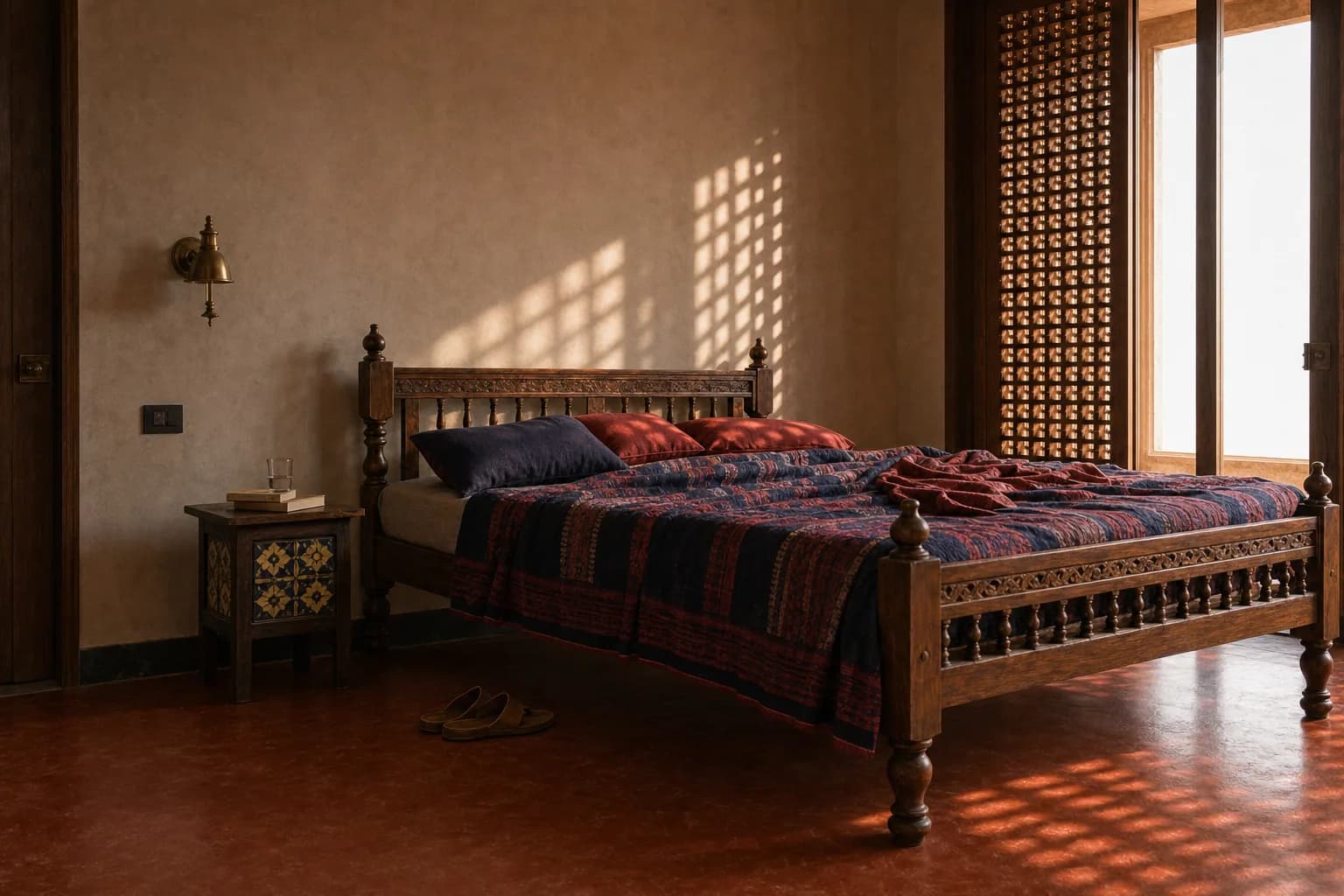The Courtyard House, Vizianagaram, an interior.