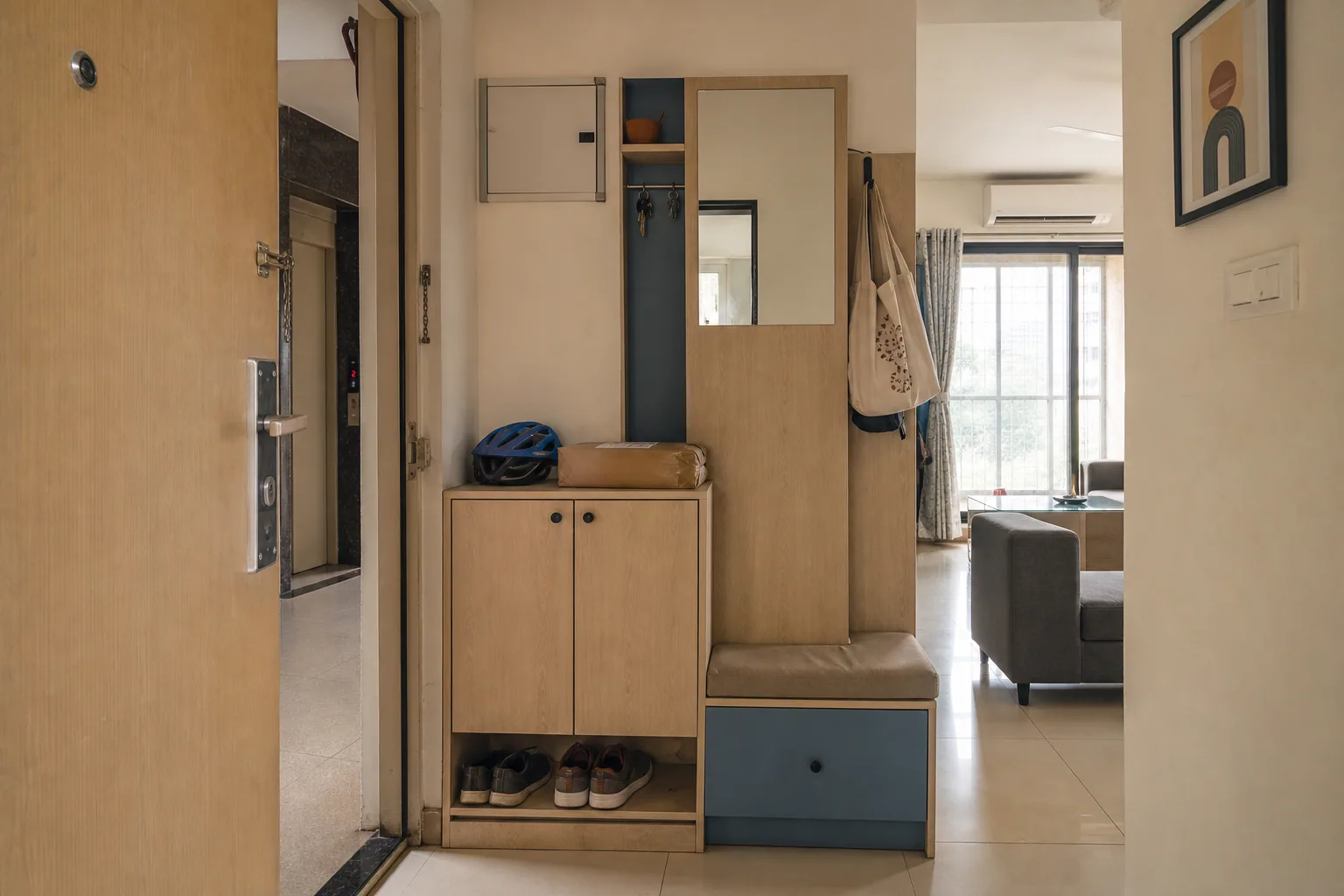 First Flat, Madhurawada, Visakhapatnam, an interior.
