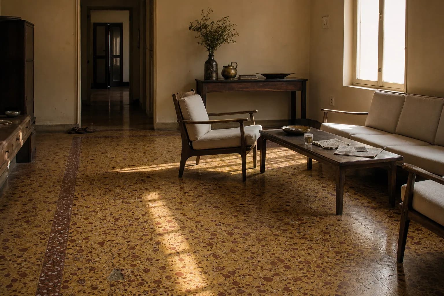 Grandmother's Terrazzo, Waltair Uplands, Visakhapatnam, the main space.